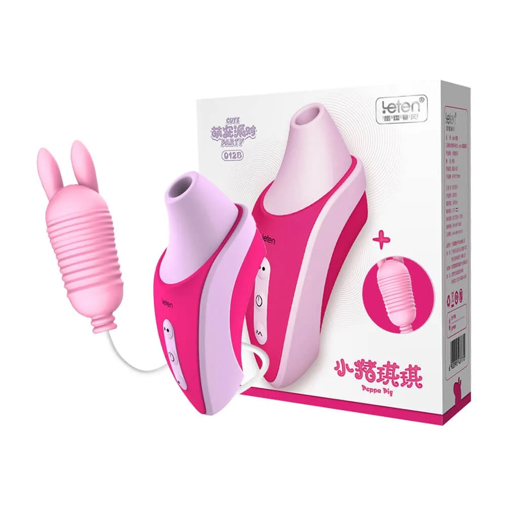 Máy bú mút Leten Peppa Pig 012B trứng rung tai thỏ siêu thích — ảnh 2