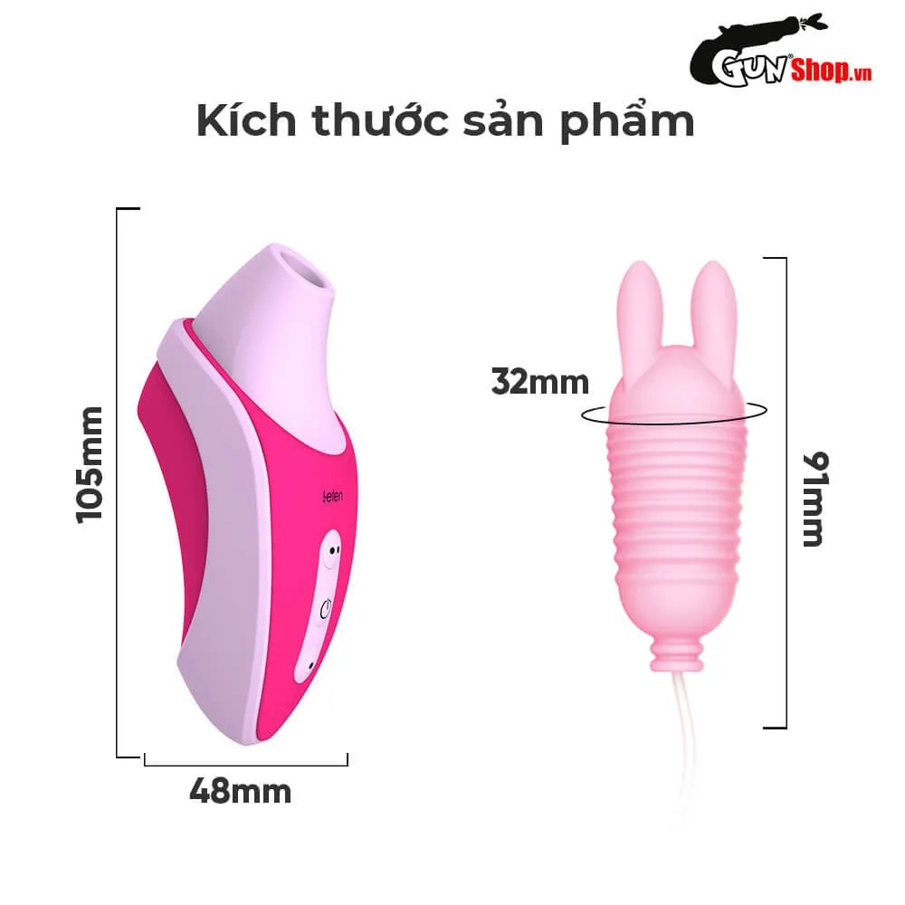 Máy bú mút Leten Peppa Pig 012B trứng rung tai thỏ siêu thích — ảnh 3