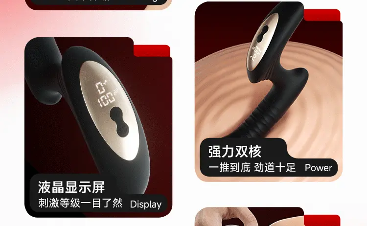 Máy kích thích hậu môn và tuyến tiền liệt cầm tay Mizzzee Horikku thụt và màn LCD Hippu — ảnh 5