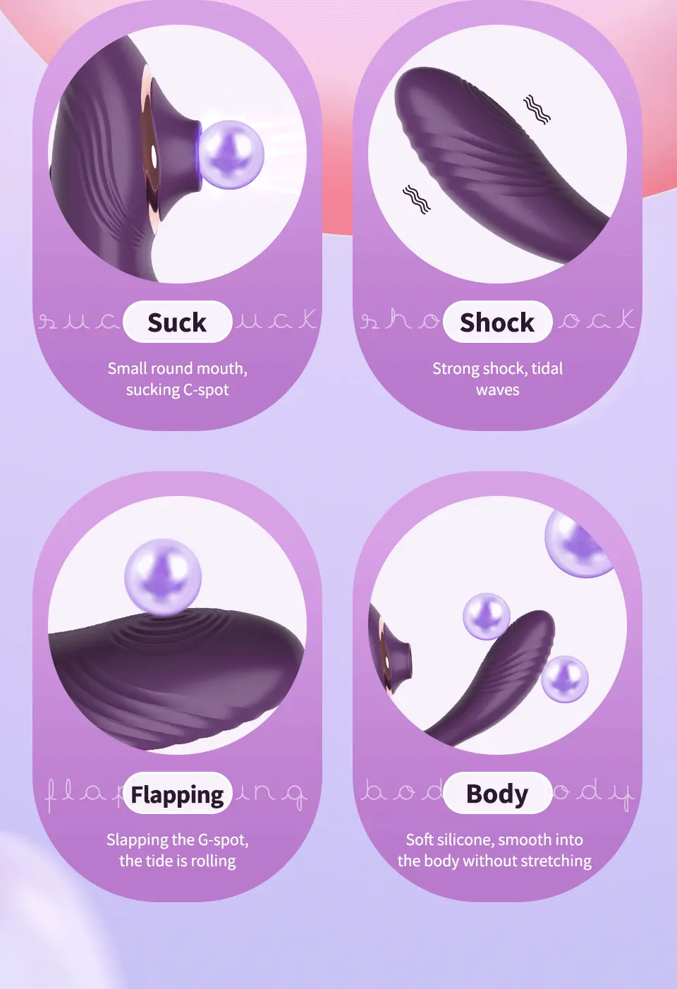 Máy massage 2 đầu Becky rung bú hút điểm G kích thích khoái cảm — ảnh 4