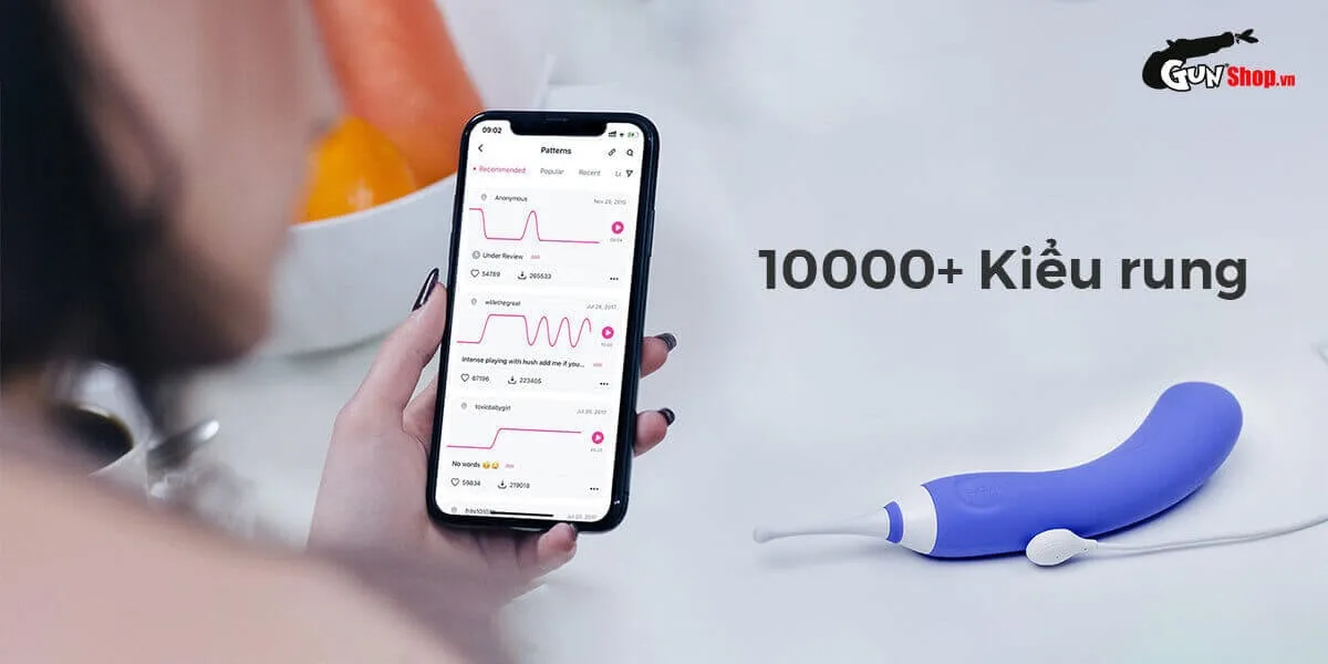 Máy massage Lovense Hyphy 2 đầu điều khiển app kích thích G — hình 3