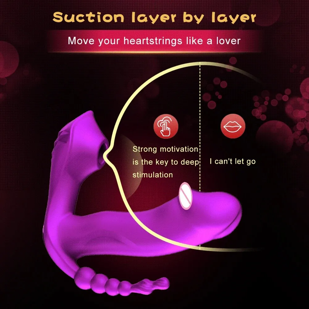 Máy massage 3 in 1 rung kích thích điểm G bú hút âm đạo toả — hình 4