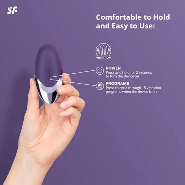 Máy rung thủ dâm Satisfyer Purple Pleasure massage âm vật hột le Máy rung thủ dâm Satisfyer Purple Pleasure massage âm vật — VẺ ĐẸP TÍM QUYẾN RŨ – NHỎ GỌN TRONG LÒNG BÀN TAY