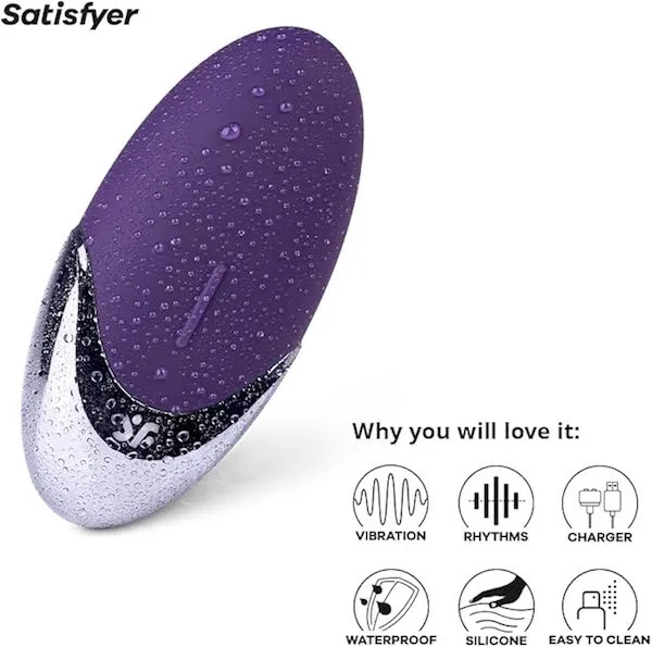 Máy rung thủ dâm Satisfyer Purple Pleasure massage âm vật hột le — ảnh 5