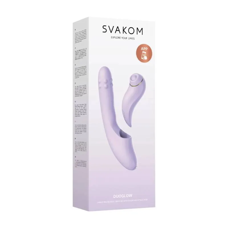 Dương vật giả Svakom DuoGlow điều khiển qua app massage điểm G và âm vật — ảnh 11