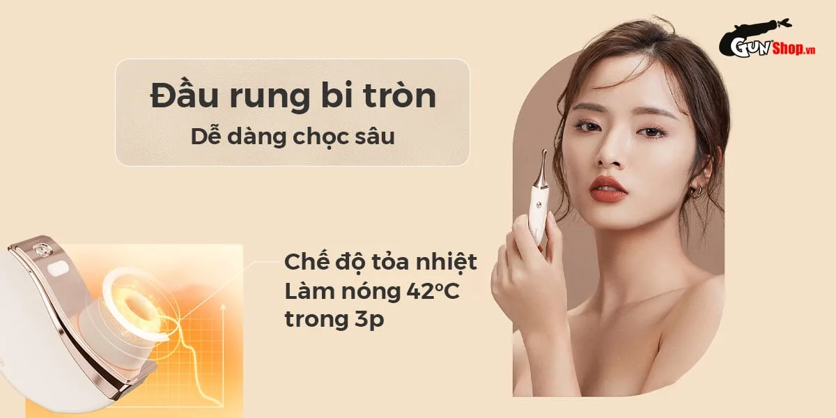 Máy massage Svakom Meet Fleur cao cấp 3 chế độ rung bú nhiệt — hình 4