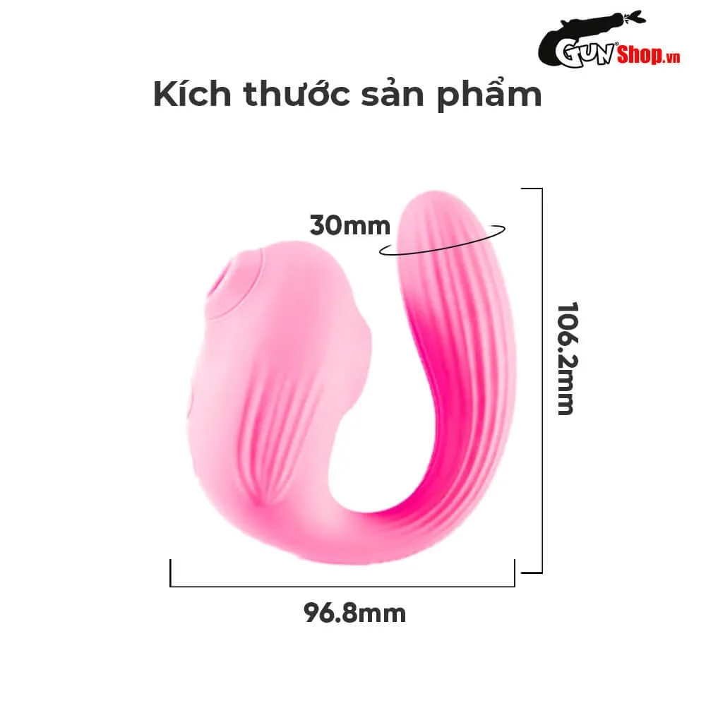 Máy massage chữ C Svakom Zemalia Si 2 đầu rung mút liếm nóng — ảnh 2