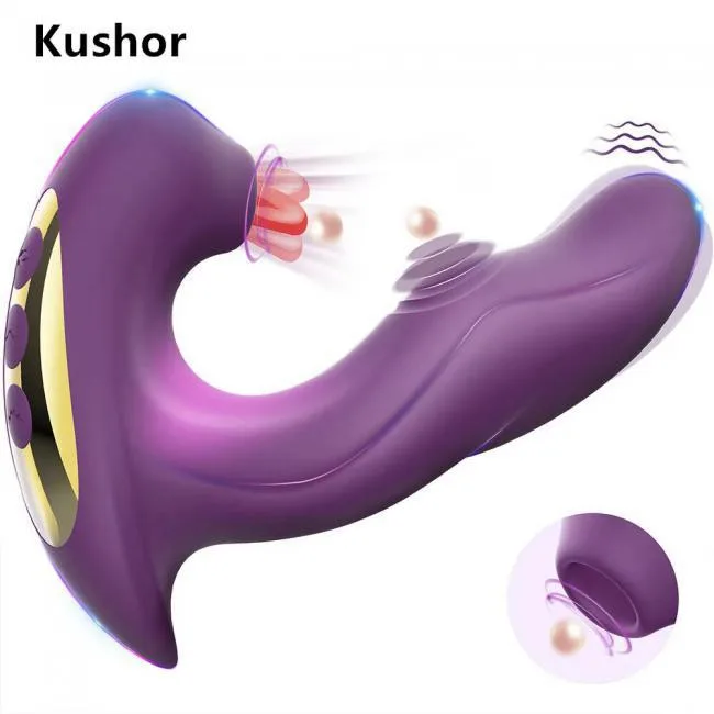 Máy massage điểm G 3in1 rung bú mút đa chức năng kích thích mạnh