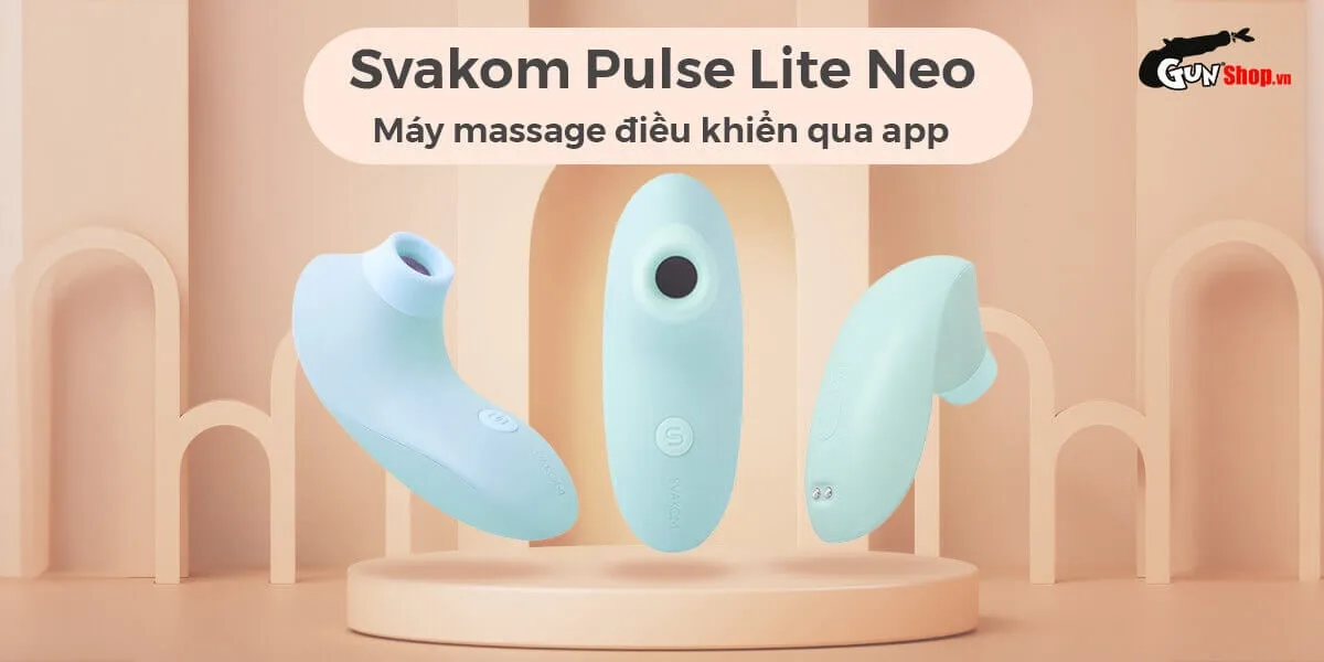 Máy massage điểm G Svakom Pulse Lite Neo bú mút sóng âm Bluetooth chất lượng cao — ảnh 2