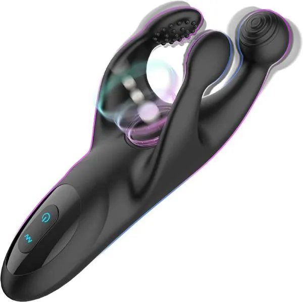 Máy massage dương vật và tinh hoàn Black Trident — ảnh 2