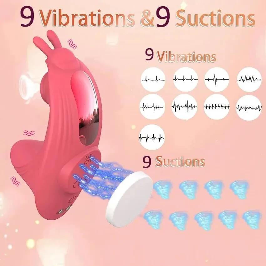 Máy massage Love Spouse 2 đầu rung thổi điều khiển app chuẩn — ảnh 4