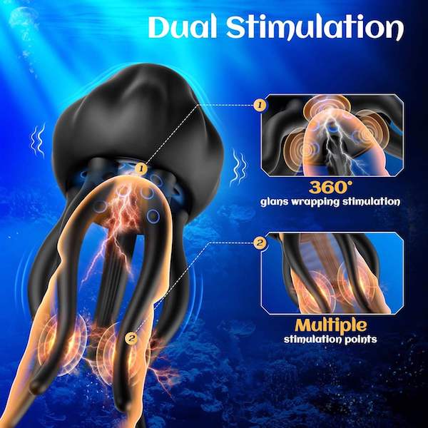 Máy massage hình bạch tuộc Little Jellyfish kích thích đầu dương vật — ảnh 4
