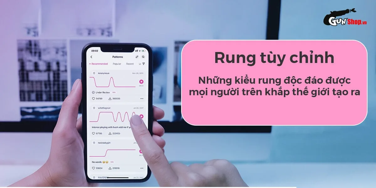 Máy massage Lovense Gemini kích thích điểm G điều khiển app — hình 3
