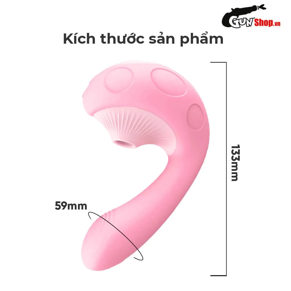 Máy massage Leten Pick Fun đôi đầu rung bú hút kích thích điểm G — ảnh 3