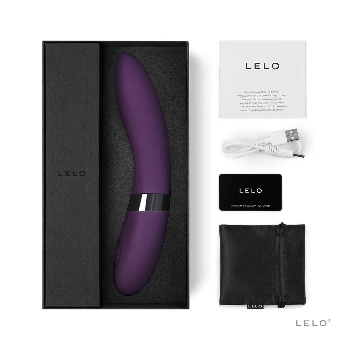 Máy massage rung kép 8 chế độ sạc nhanh Lelo Elise 2 cao cấp — ảnh 3