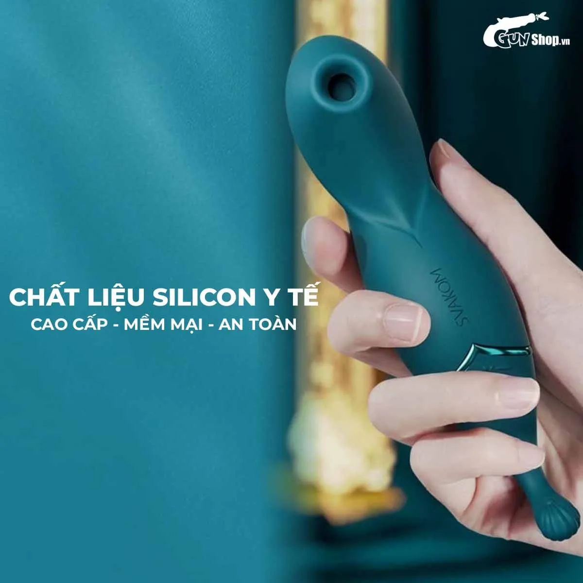 Máy massage Svakom Qingdai Shy Peacock 2 đầu rung hút siêu mạnh — ảnh 6