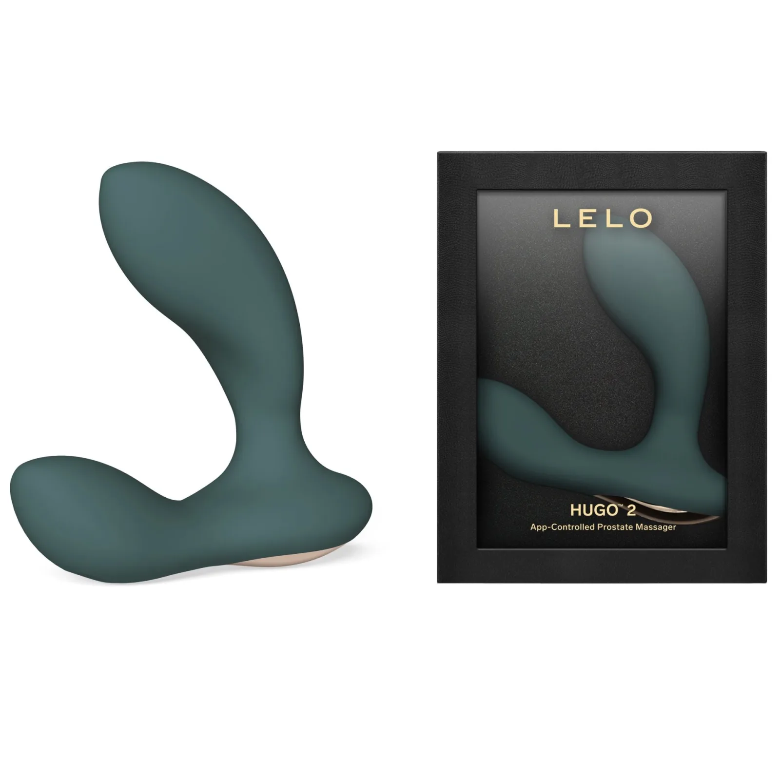 Máy massage tuyến tiền liệt Lelo Hugo 2 nhánh 8 chế độ rung sạc tiện lợi — ảnh 4