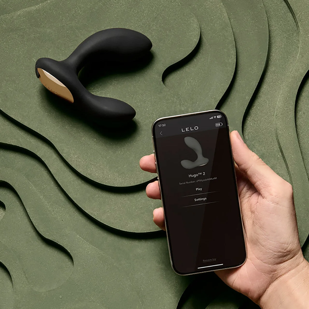 Máy massage tuyến tiền liệt Lelo Hugo 2 nhánh 8 chế độ rung sạc tiện lợi — ảnh 7