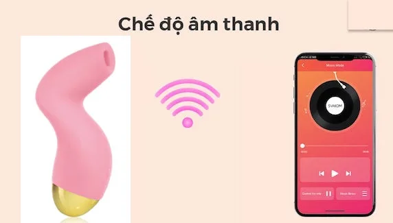 Svakom Pulse Pure Máy Massage Âm Vật Điều Khiển Qua App Công Nghệ Sóng Âm Svakom Pulse Pure Máy Rung Âm Vật App Sóng Âm Tăng Khoái Cảm — 2. Điều khiển bằng âm thanh (Voice Control)