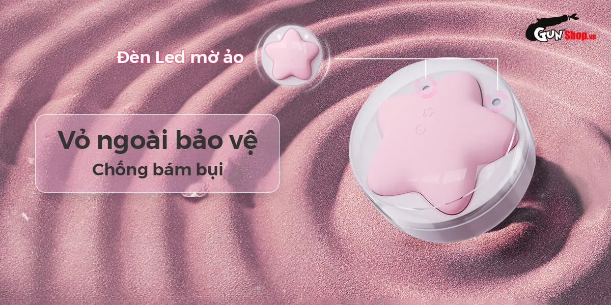 Máy rung bút hút Svakom Peach Star ngôi sao cao cấp kích — Máy rung bút hút Svakom Peach Star hình ngôi sao massage (3)