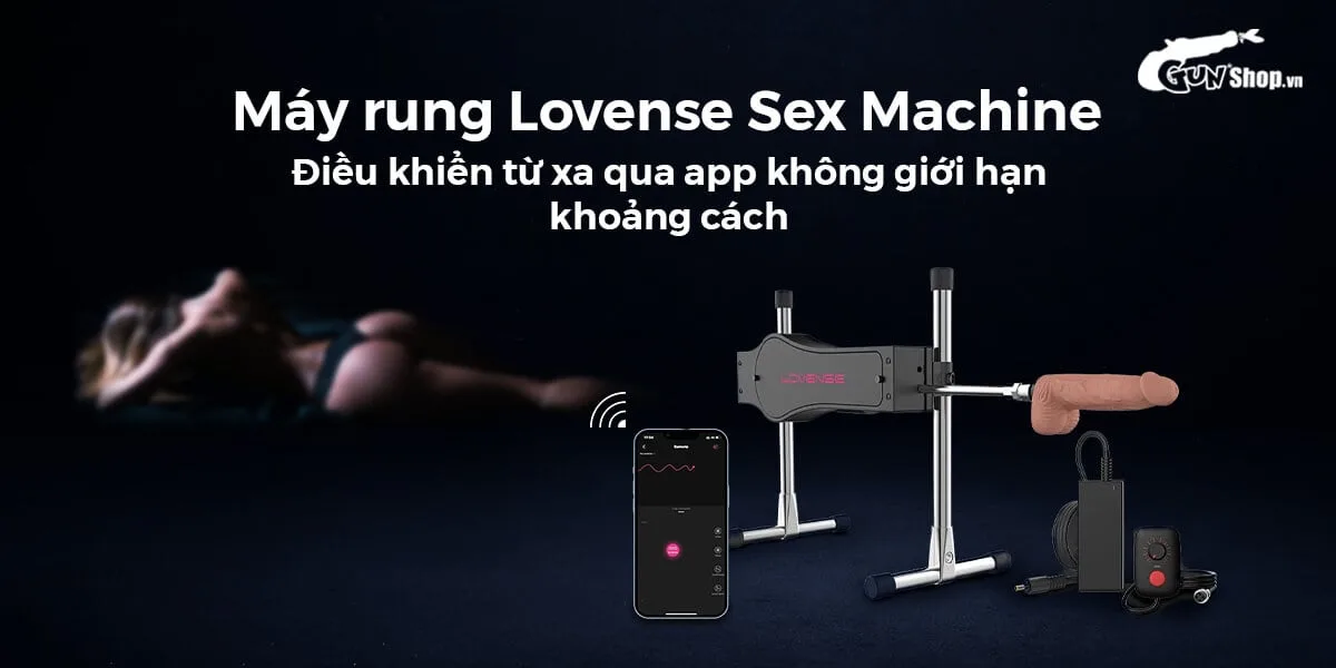 Lovense Sex Machine tự động rung thụt 2 đầu điều khiển điện — Thông số nổi bật của máy làm tình Lovense Sex Machine