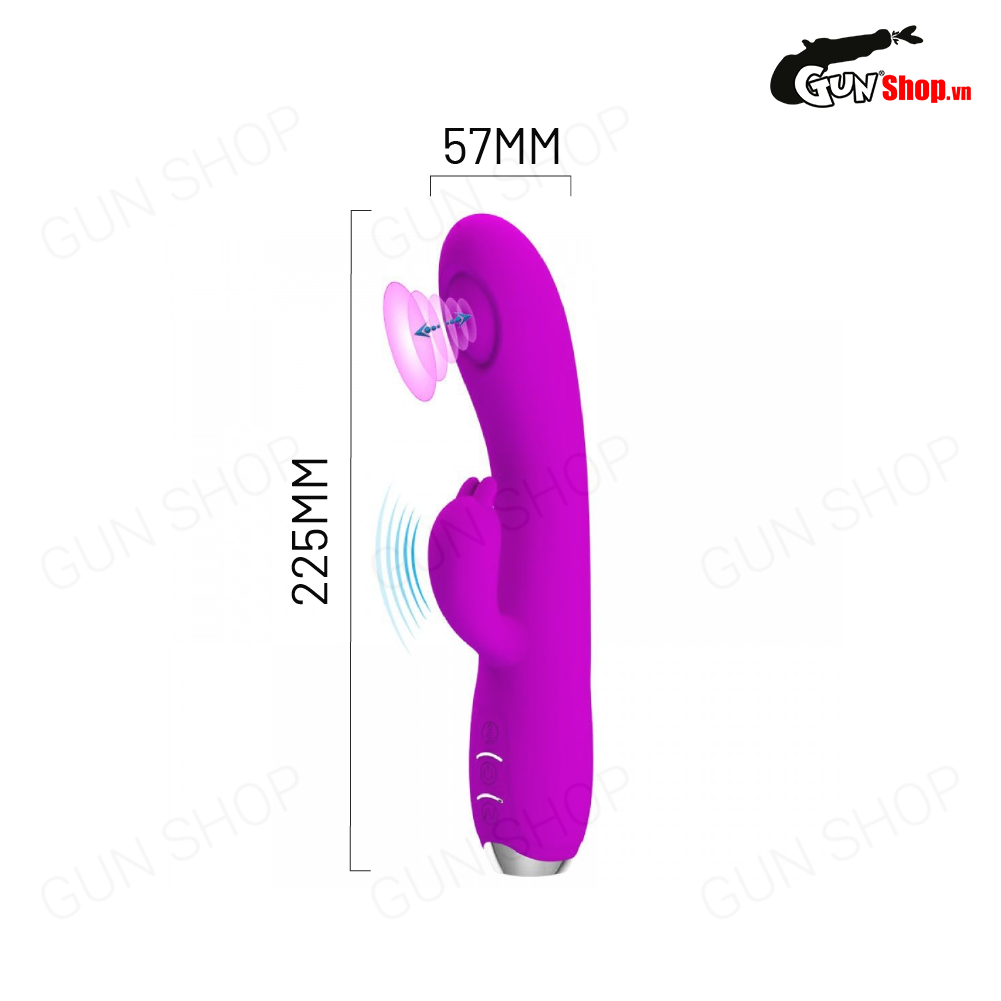 Máy rung massage 2 đầu sạc điện Pretty Love Regina siêu kích thích — ảnh 3