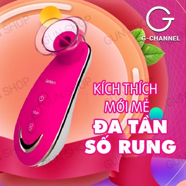 Máy rung Leten Sucker lưỡi giả liếm hút kích thích âm đạo cao cấp — ảnh 6