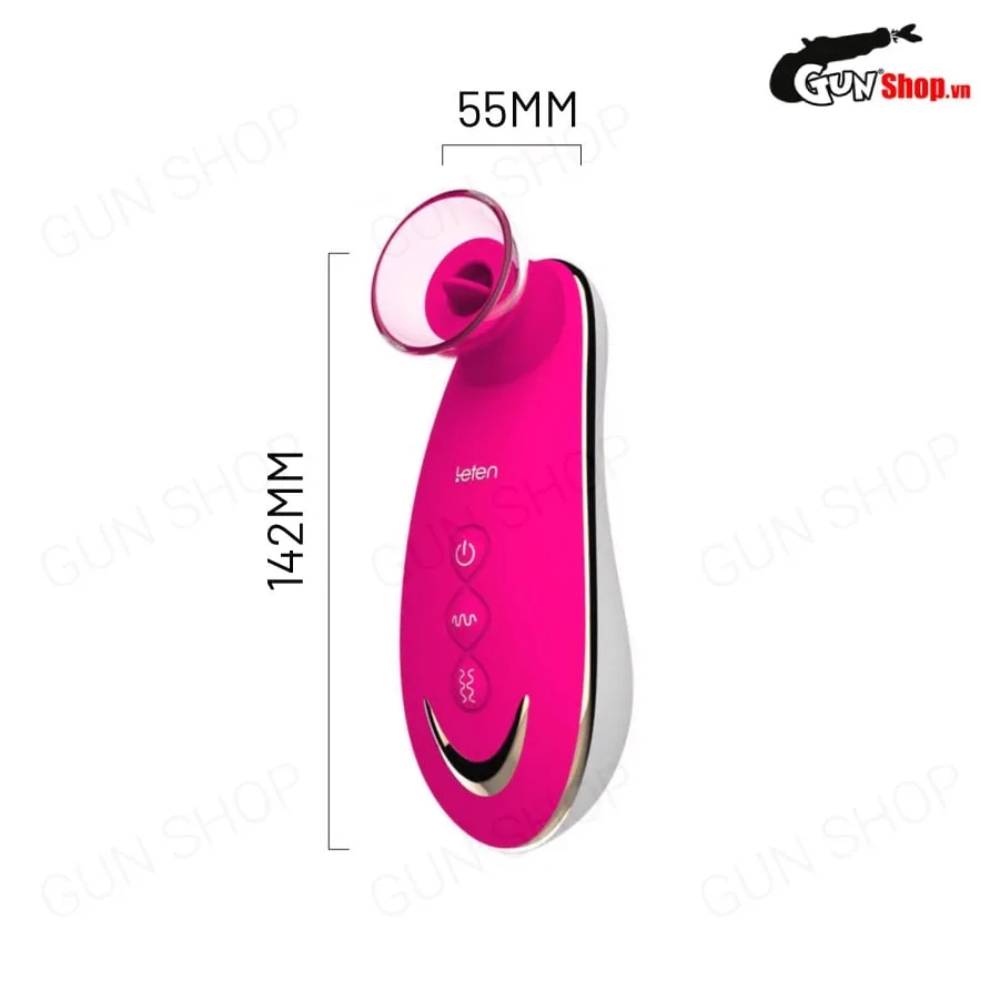 Máy rung Leten Sucker lưỡi giả liếm hút kích thích âm đạo cao cấp — ảnh 3