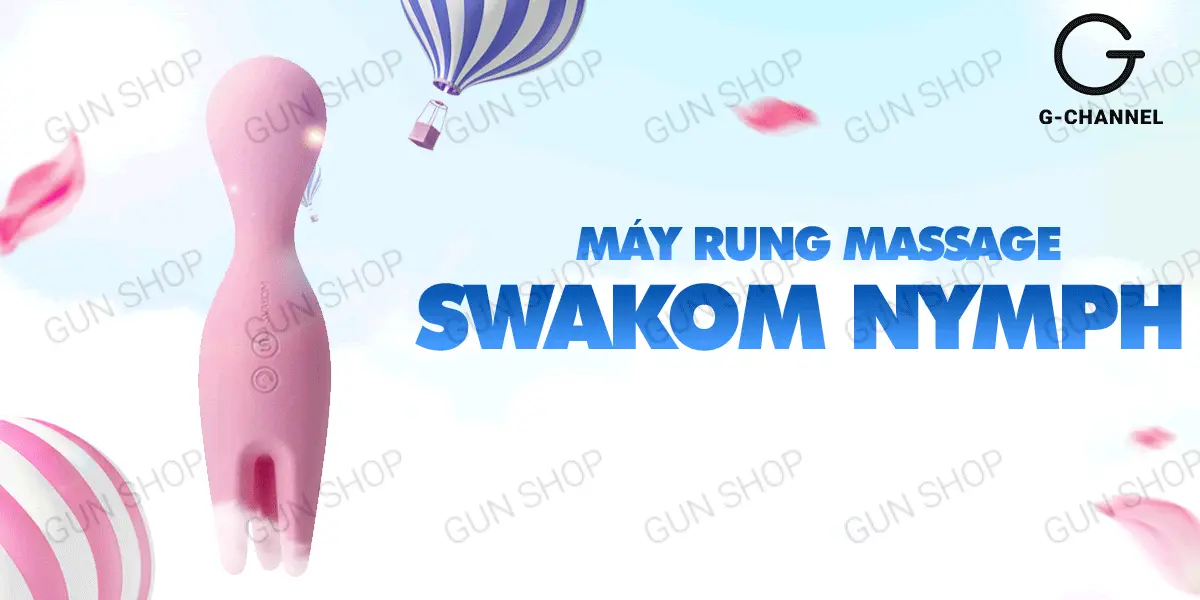 Máy rung Svakom Nymph 2 đầu sạc điện mạnh mẽ, kích thích sâu — ảnh 2