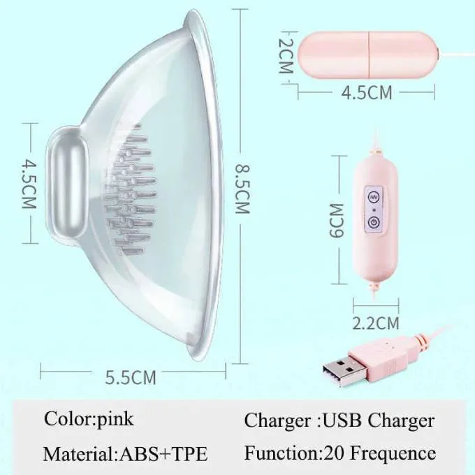 Máy rung massage vú đầu ti 3 in 1 điều khiển remote kích thích nhũ hoa Máy rung massage vú đầu ti 3 in 1 điều khiển remote kích — Thiết kế 2 cốc hút ôm trọn bầu ngực giúp tác động trực tiếp