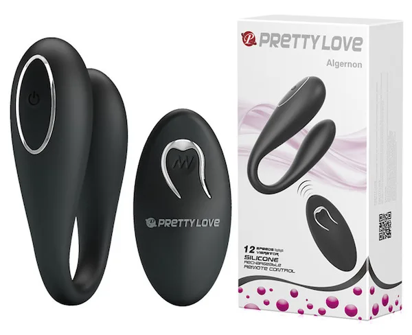 Trứng rung 2 đầu Prettylove Algernon kích thích điểm G — 12 chế độ rung – Sự đa dạng để khám phá cảm xúc