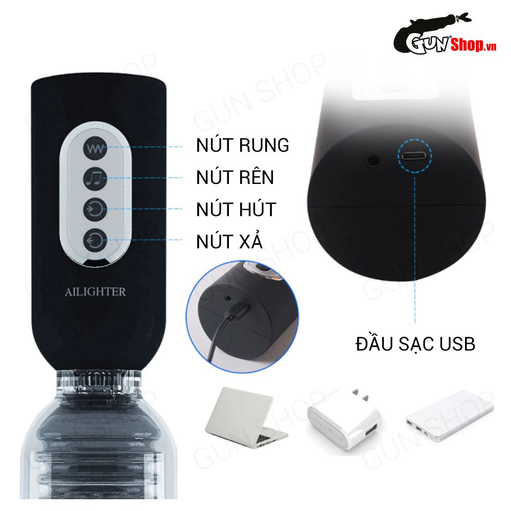 Máy tập dương vật tự động dùng sạc - Ailighter Nusmile Dr.Jet — ảnh 4