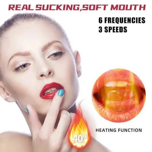 Máy thủ dâm Ailighter Elite Fiery Red Lips miệng giả mô phỏng oral sex thổi kèn — ảnh 5
