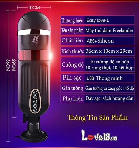 Âm Đạo Giả Tự Động FreeLander Cao Cấp Rung Thụt Co Bóp Cực Mạnh Nhật Bản — ảnh 4