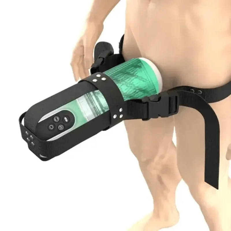 Máy thủ dâm tự động AierLe Bole Pro rung bú hút liếm sục xoay masaage thuỷ lực nước có dây đai đeo — ảnh 9