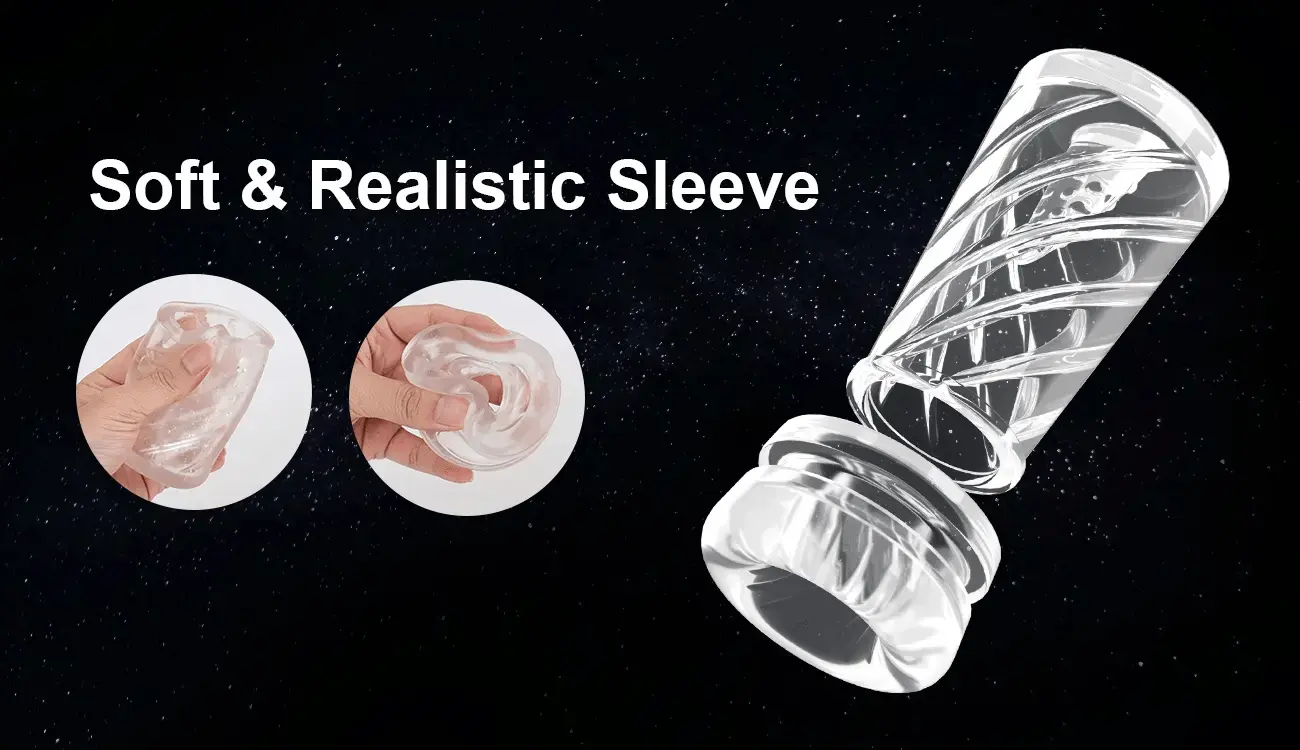Máy thủ dâm tự động AierLe Bole Pro rung bú hút liếm sục xoay masaage thuỷ lực nước có dây đai đeo — ảnh 5