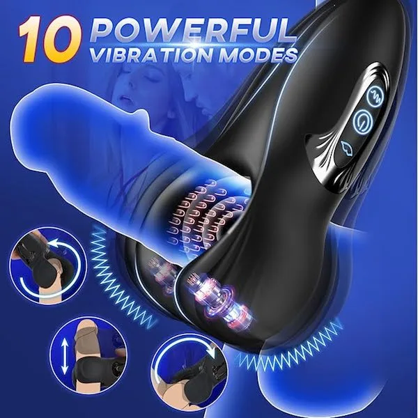 Máy thủ dâm cầm tay dạng kẹp massage luyện tập dương vật — ảnh 5