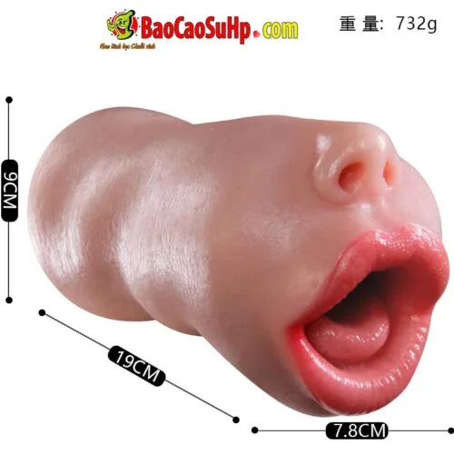 Miệng giả nguyên khối Silicone mồm rộng Jiuai Ultimate Oral Cavity 750g — ảnh 13
