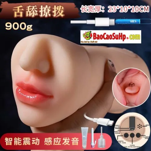 Miệng giả nguyên khối siêu thực COC Zelda: TPE mềm, rung – âm thanh, sạc Type-C, nặng gần 1kg — ảnh 2