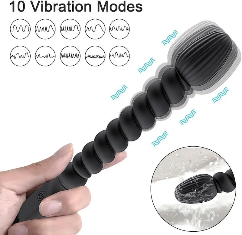 Que thụt kích thích âm đạo hậu môn xoắn ren Mizzzee Apple — 3. 10 chế độ rung mạnh mẽ – Phê từ nhẹ nhàng đến cuồng nhiệt