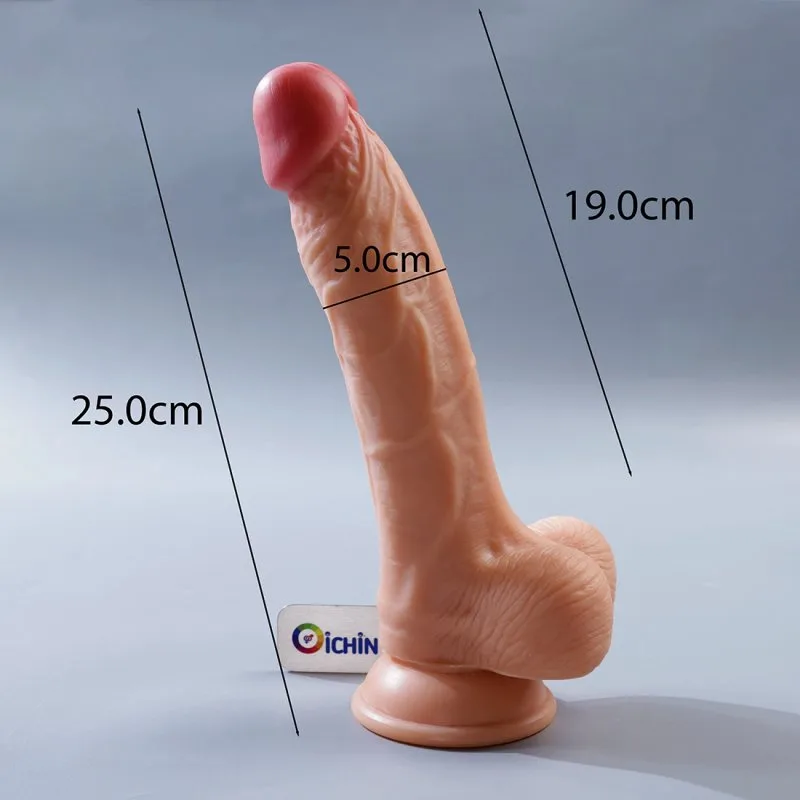 Nature Cock 10 inch Dual Layered silicone gắn tường siêu to — ảnh 5