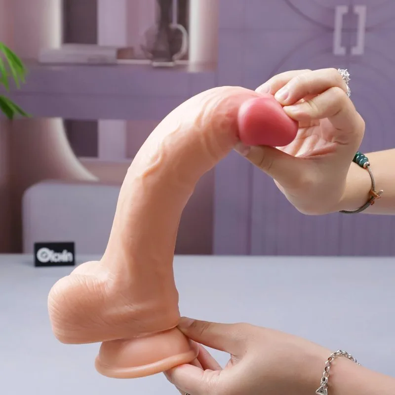 Nature Cock 10 inch Dual Layered silicone gắn tường siêu to — ảnh 8