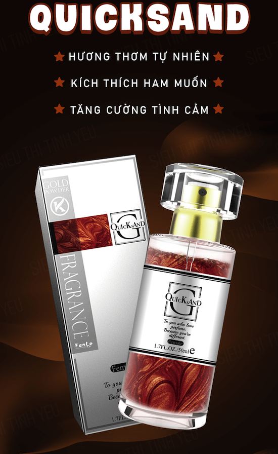 Nước hoa nữ QuicksAnd kích thích tình dục nam giới cực mạnh — Thành phần và thông số nổi bật