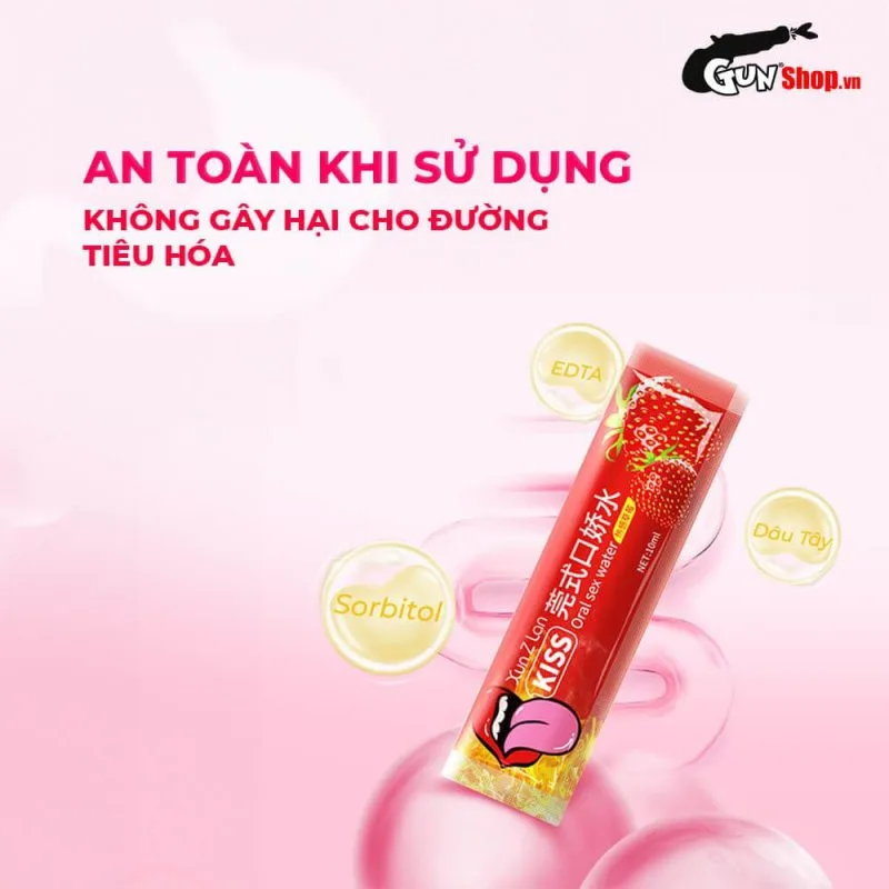 Nước Tình Yêu BJ Ấm Nóng Hương Dâu Xun Z Lan Kiss Hot 10ml — ảnh 4