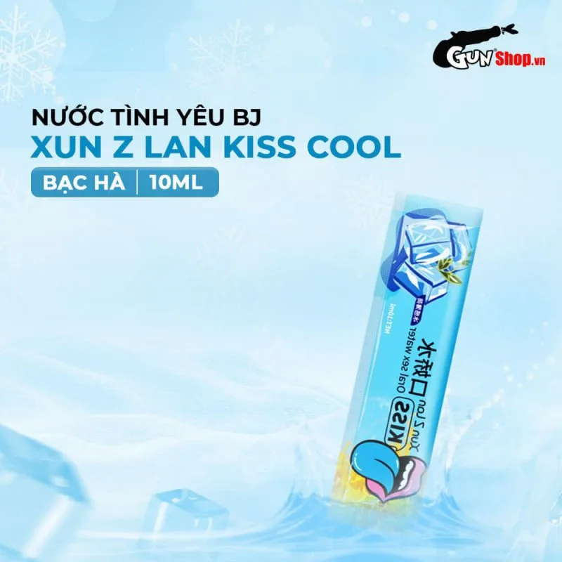 Nước Tình Yêu BJ Mát Lạnh Bạc Hà Xun Z Lan Kiss Cool 10ml — ảnh 2