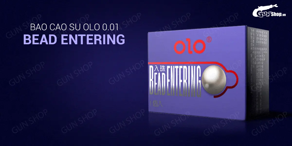 Bao cao su OLO 0.01 Bead Entering - Siêu mỏng bi tăng thêm 3cm - Hộp 10 cái — ảnh 2