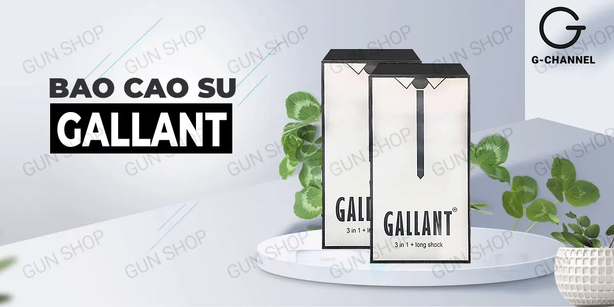 Bao cao su Gallant 3 in 1 kéo dài cực khoái hộp 10 cái — ảnh 2