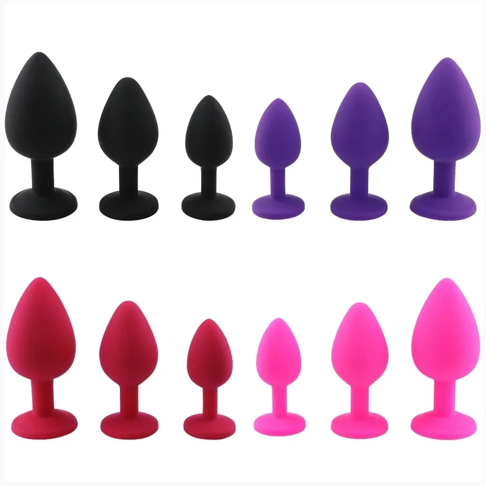 Phích cắm hậu môn silicone đa kích thước an toàn không rung — Thiết kế tinh tế, tiện lợi cho mọi đối tượng