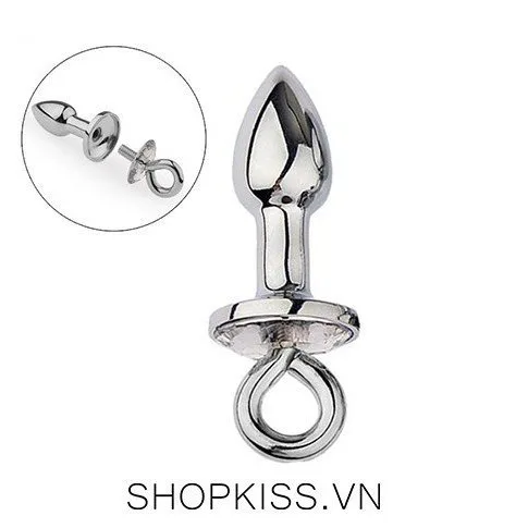 Phích cắm hậu môn kim loại tháo rời lỗ móc cao cấp tăng khoái cảm — ảnh 2