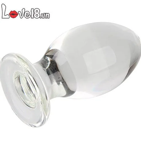 Phích cắm hậu môn bằng thủy tinh siêu to hình giọt nước — ảnh 3
